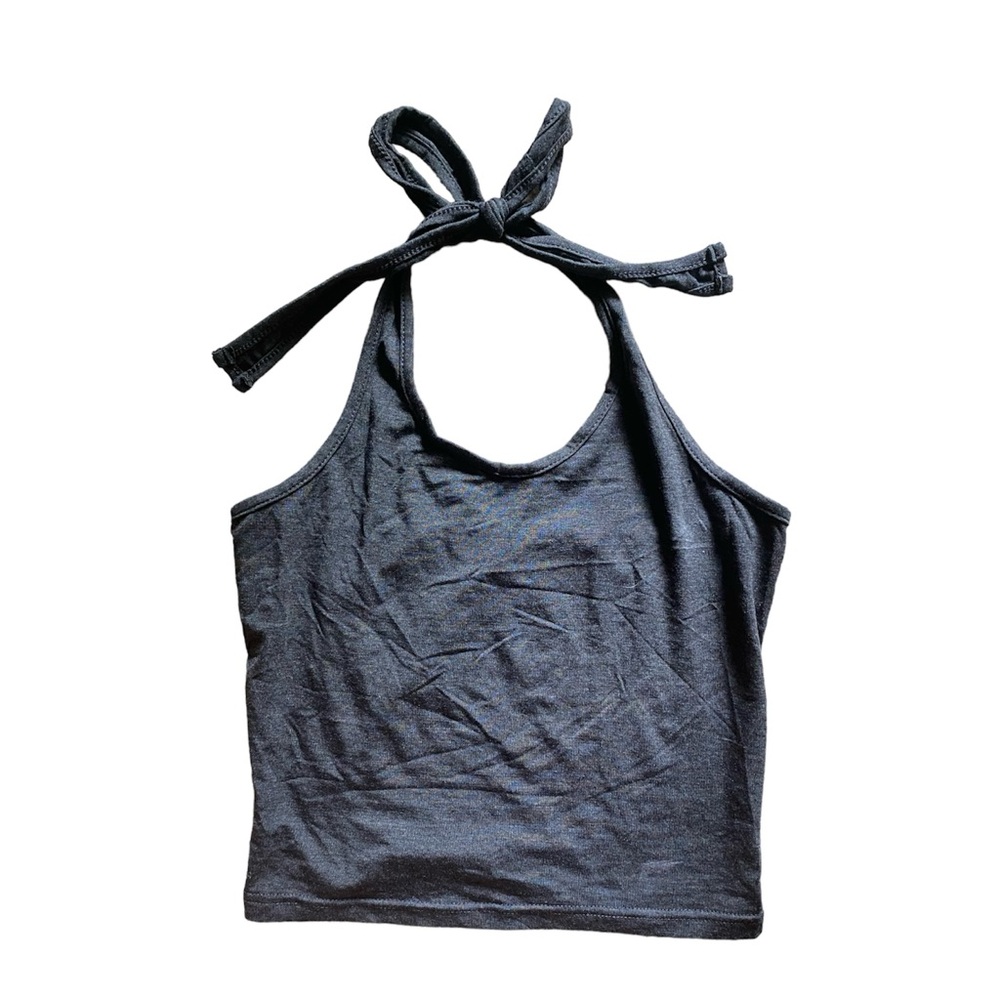 Dark Gray Halter Top